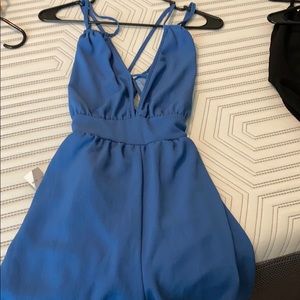 Fashion Nova Smiling Backless Romper